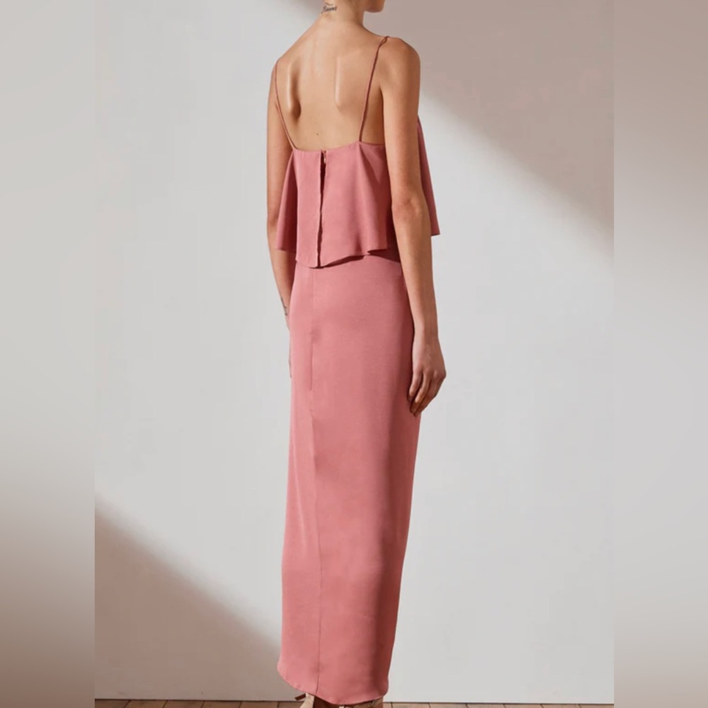 NWT Shona Joy luxe cocktail frill dress sz- 8 - Picture 3 of 4